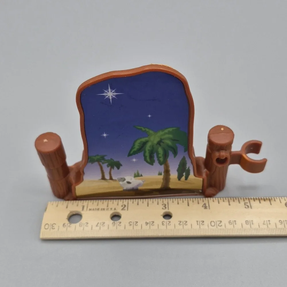 Little People‎ Nativity Stable SMALL BACKGROUND Christmas Manger Jesus